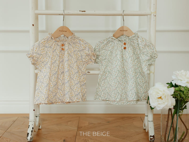 The Beige - Korean Baby Fashion - #babyboutique - Frill Flower Blouse