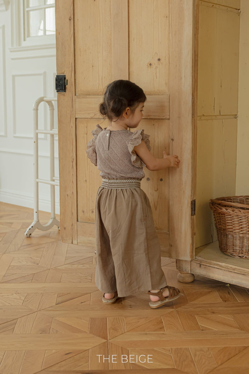 The Beige - Korean Baby Fashion - #babyboutique - Shirred Skirt Pants - 12