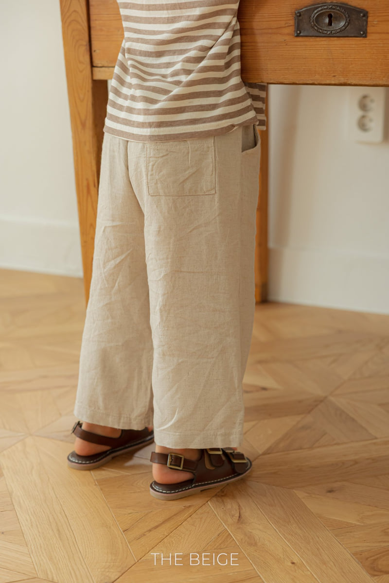 The Beige - Korean Baby Fashion - #babyboutique - Linen Pants - 12