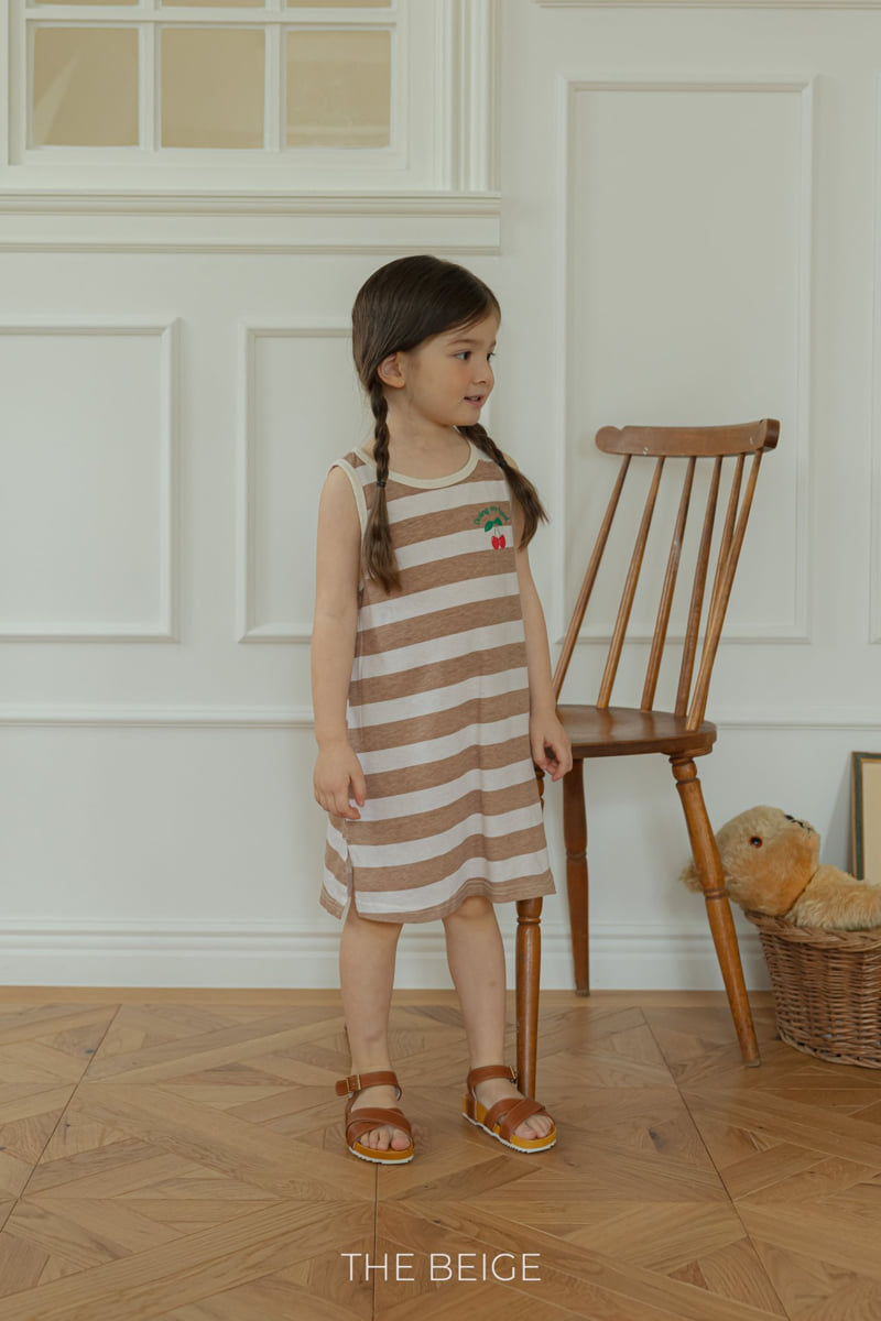 The Beige - Korean Baby Fashion - #babyboutique - Stripe Sleeveless One-piece - 10