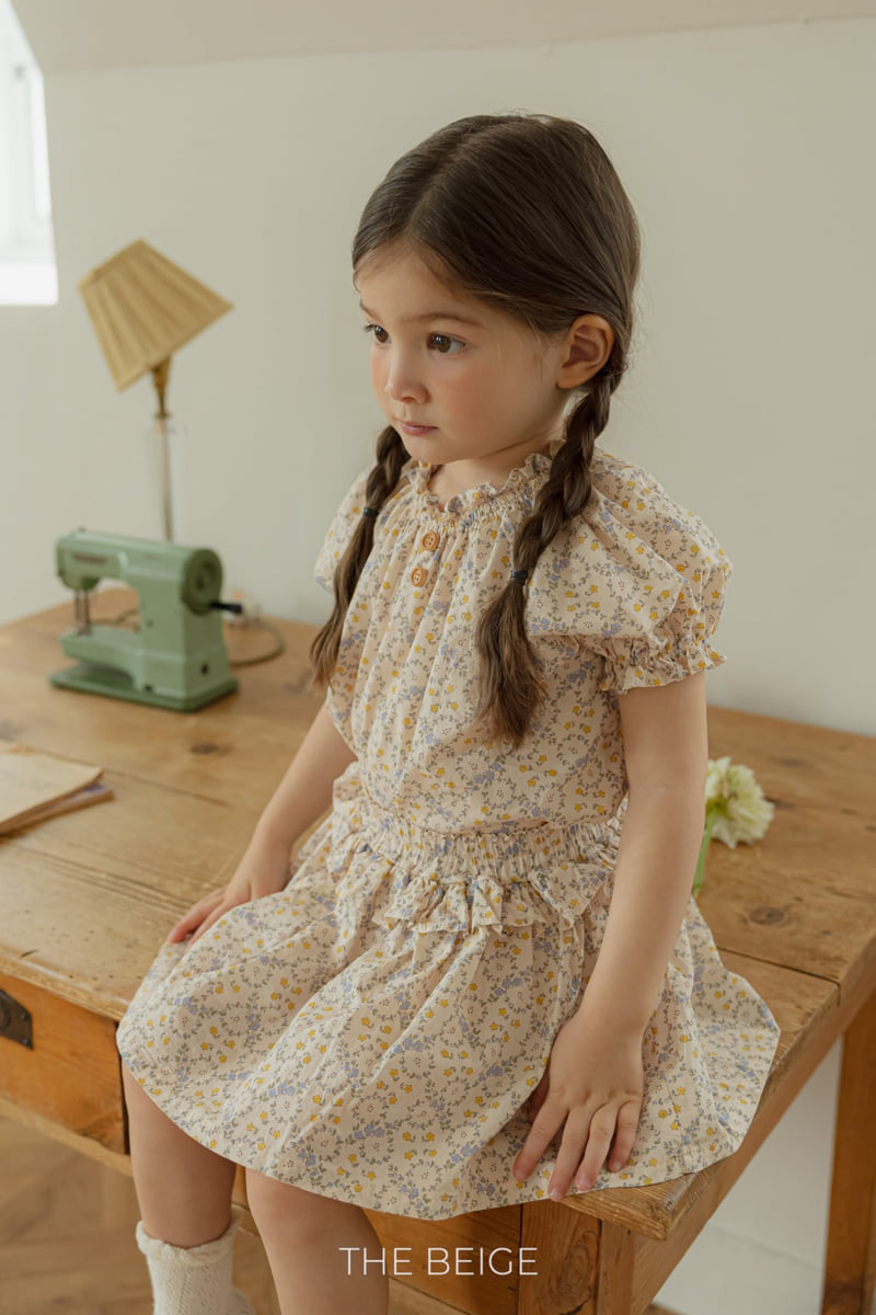 The Beige - Korean Baby Fashion - #babyboutique - Frill Flower Skirt - 6