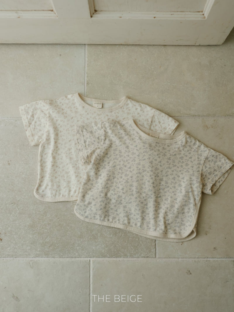 The Beige - Korean Baby Fashion - #babyboutique - Flower Print Tee