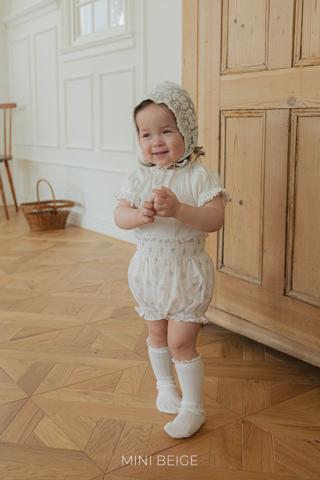 The Beige - Korean Baby Fashion - #babyboutique - 25 Shirred Bloomers - 3