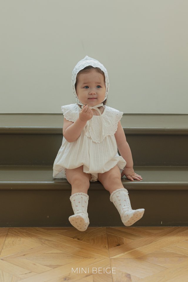 The Beige - Korean Baby Fashion - #babyboutique - 25 Lace Sleeveless Suit - 2
