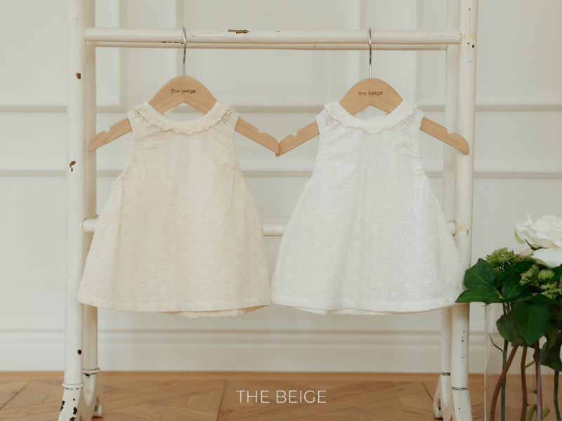The Beige - Korean Baby Fashion - #babyboutiqueclothing - Ribbon Sleeveless Blouse