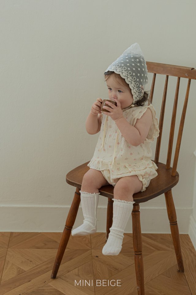 The Beige - Korean Baby Fashion - #babyboutiqueclothing - Lace Bonnet - 10