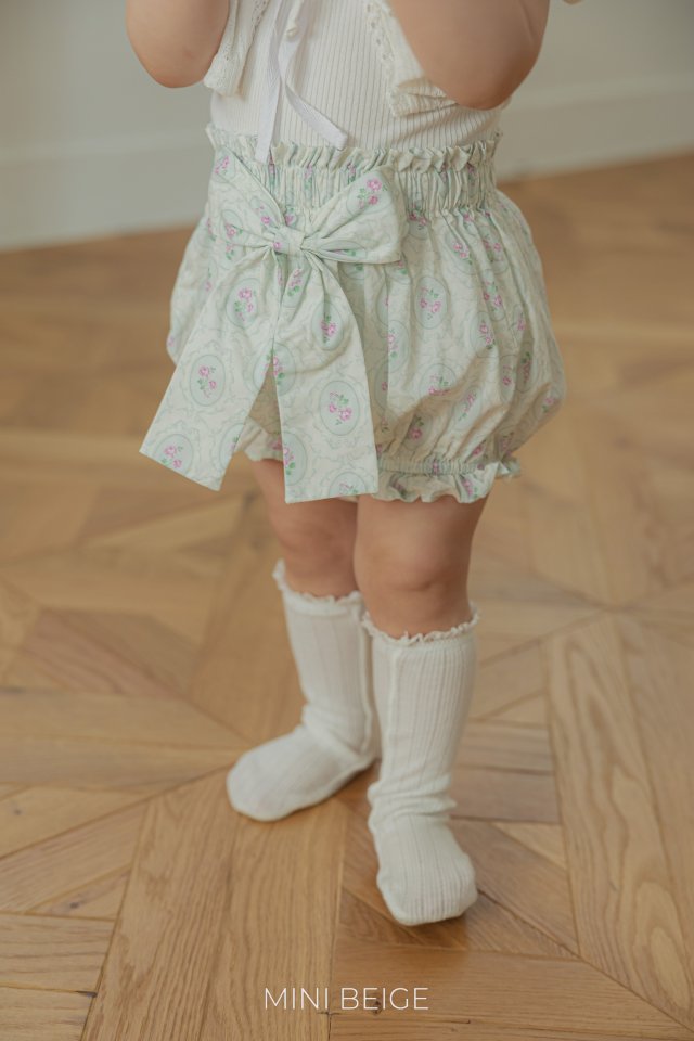 The Beige - Korean Baby Fashion - #babyboutiqueclothing - Ribbon Frill Bloomers - 3