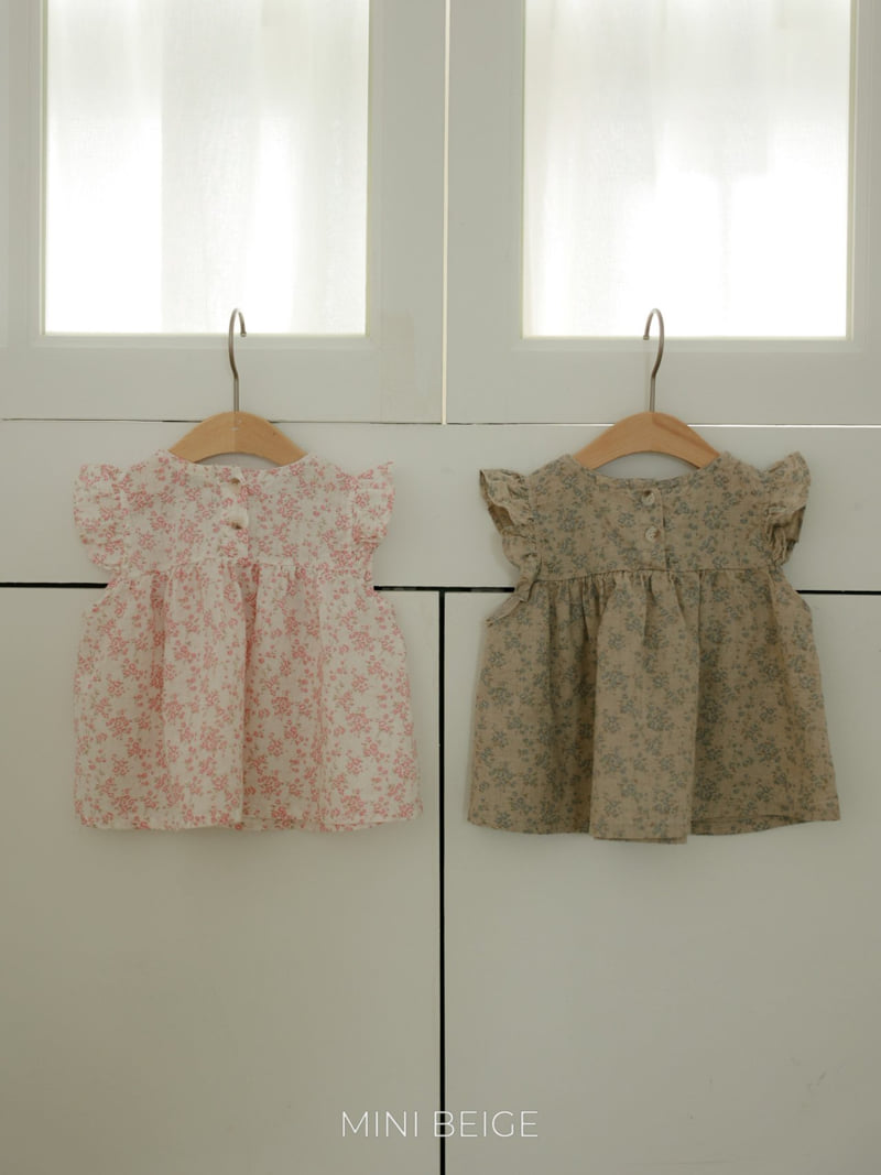 The Beige - Korean Baby Fashion - #babyboutiqueclothing - Flower Ribbon Blouse - 12