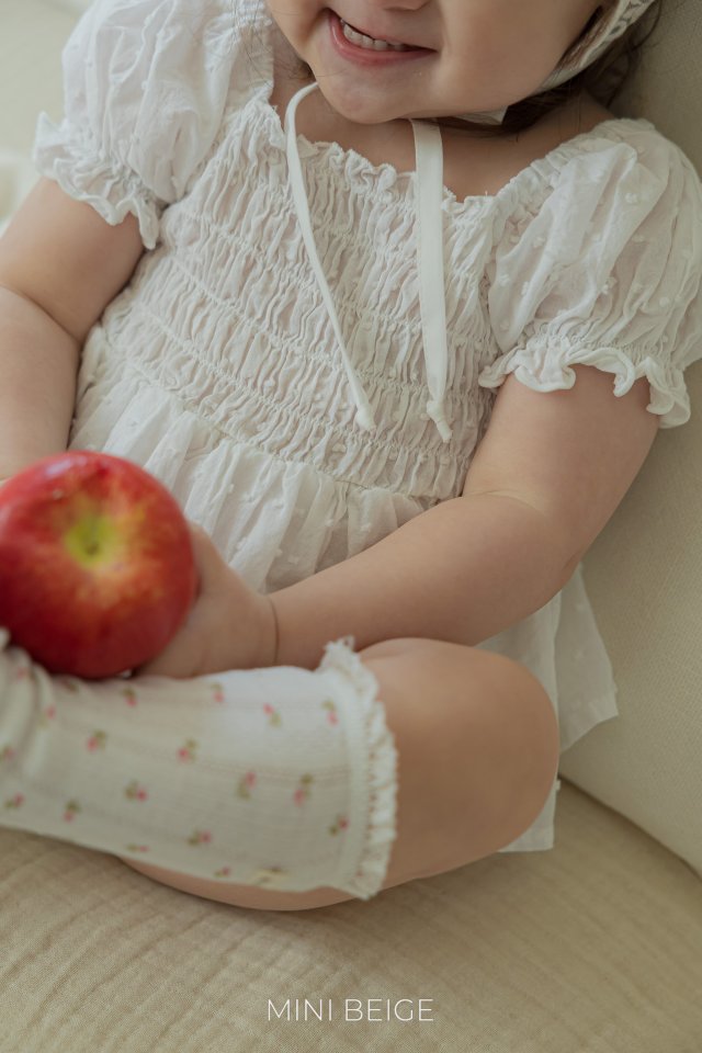 The Beige - Korean Baby Fashion - #babyboutiqueclothing - Shirred Skirt Suit - 5