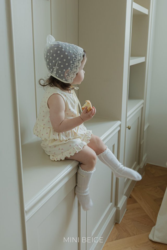 The Beige - Korean Baby Fashion - #babyboutiqueclothing - Sleeveless Open Blouse Set