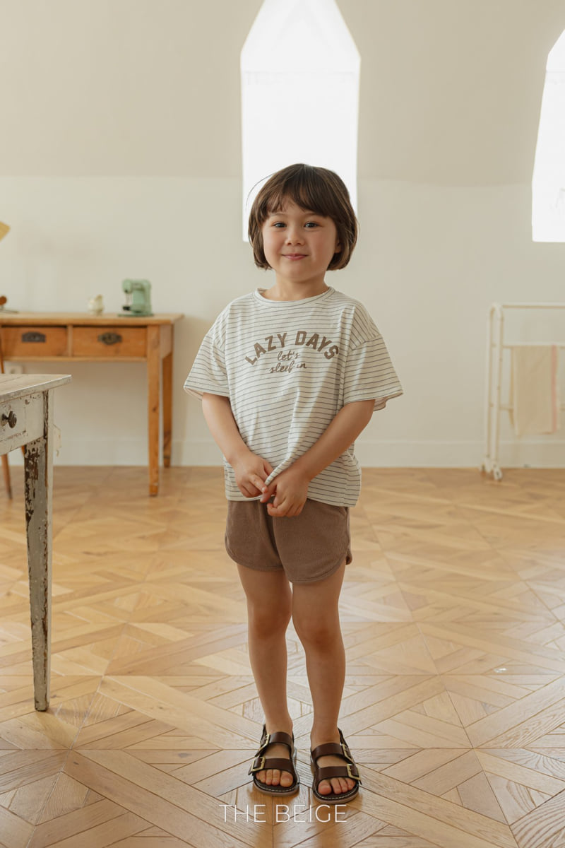 The Beige - Korean Baby Fashion - #babyclothing - Stripe Short Sleeve Tee - 6