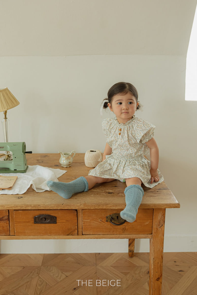 The Beige - Korean Baby Fashion - #babyclothing - Frill Flower Blouse - 3