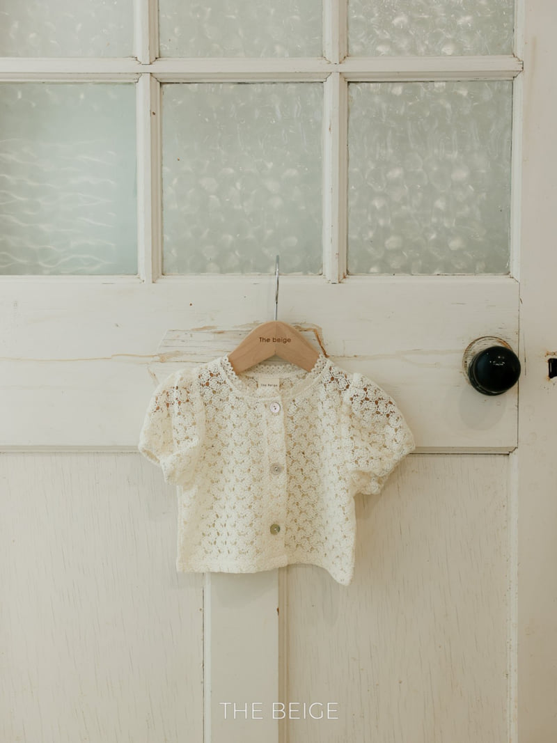The Beige - Korean Baby Fashion - #babyclothing - Puff Short Sleeved Cardigan - 12