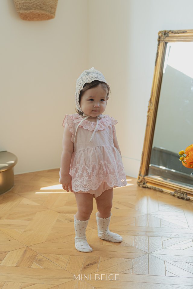 The Beige - Korean Baby Fashion - #babyclothing - Lace Skirt Suit - 5