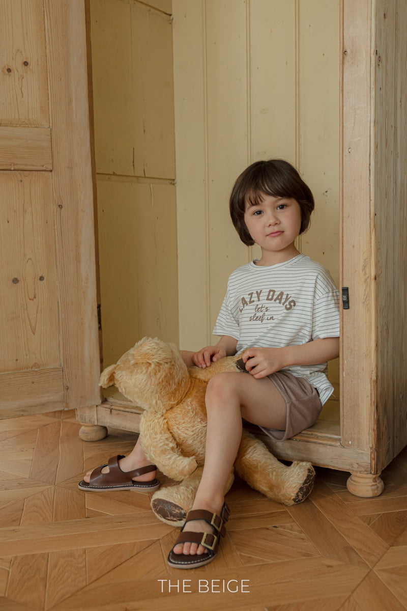 The Beige - Korean Baby Fashion - #babyfashion - Stripe Short Sleeve Tee - 7