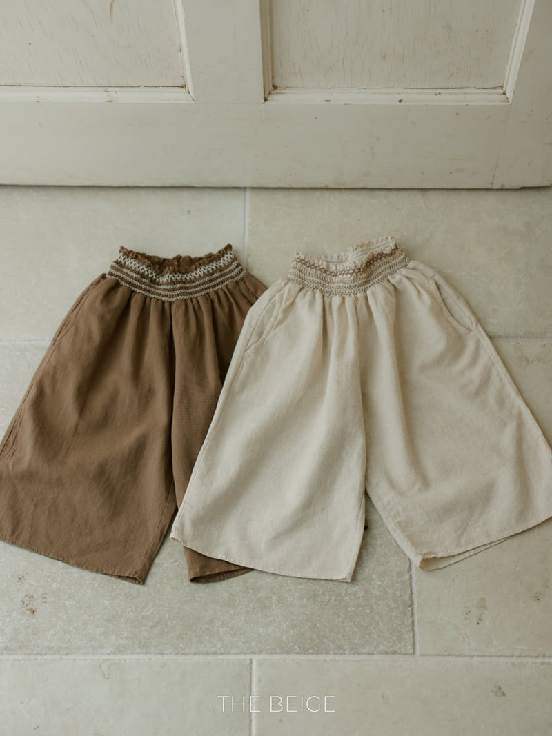 The Beige - Korean Baby Fashion - #babyfashion - Shirred Skirt Pants
