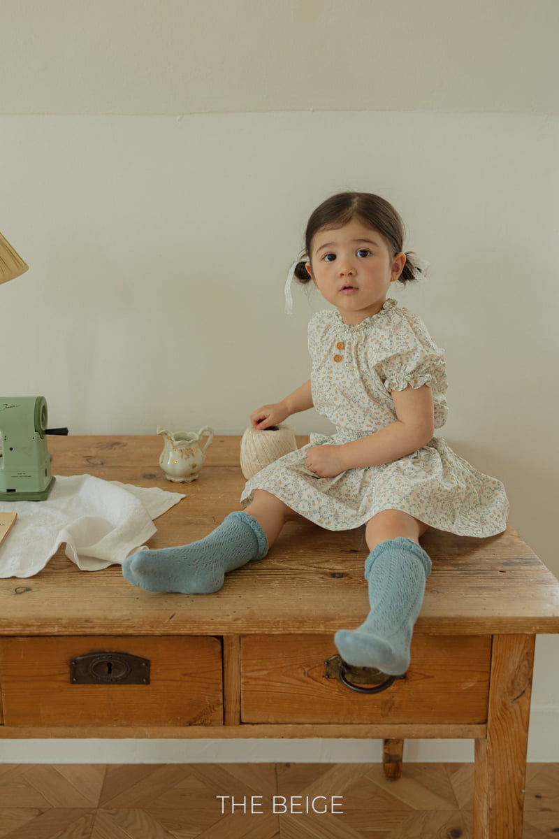 The Beige - Korean Baby Fashion - #babyfashion - Frill Flower Skirt - 10