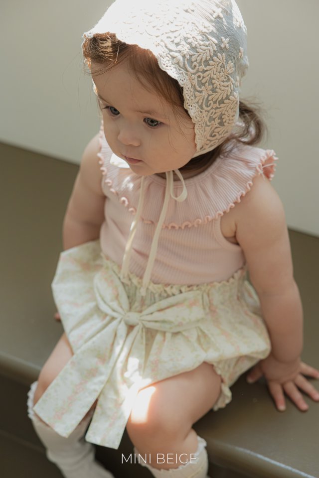 The Beige - Korean Baby Fashion - #babyfashion - Ribbon Frill Bloomers - 5