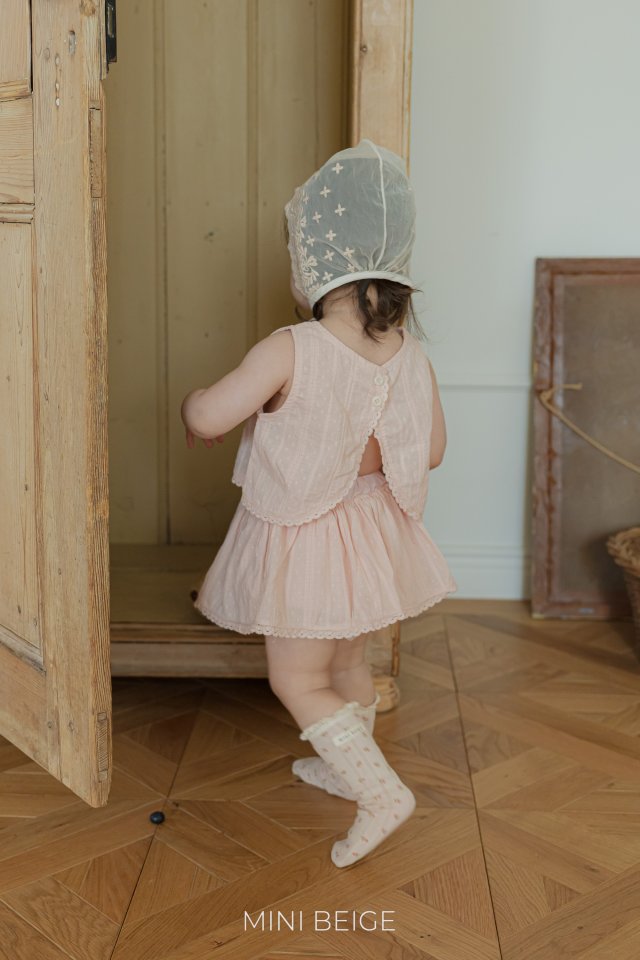 The Beige - Korean Baby Fashion - #babyfashion - Lace Wrap Blouse