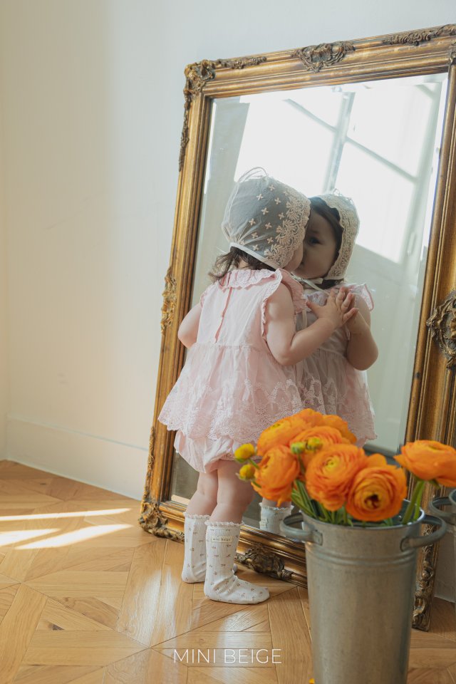 The Beige - Korean Baby Fashion - #babyfashion - Lace Skirt Suit - 6