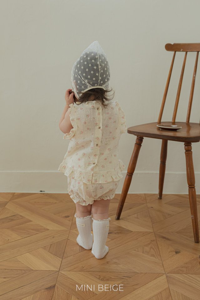 The Beige - Korean Baby Fashion - #babyfashion - 25 Frill Open Blouse Set - 2