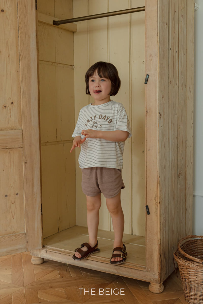 The Beige - Korean Baby Fashion - #babyfever - Stripe Short Sleeve Tee - 8