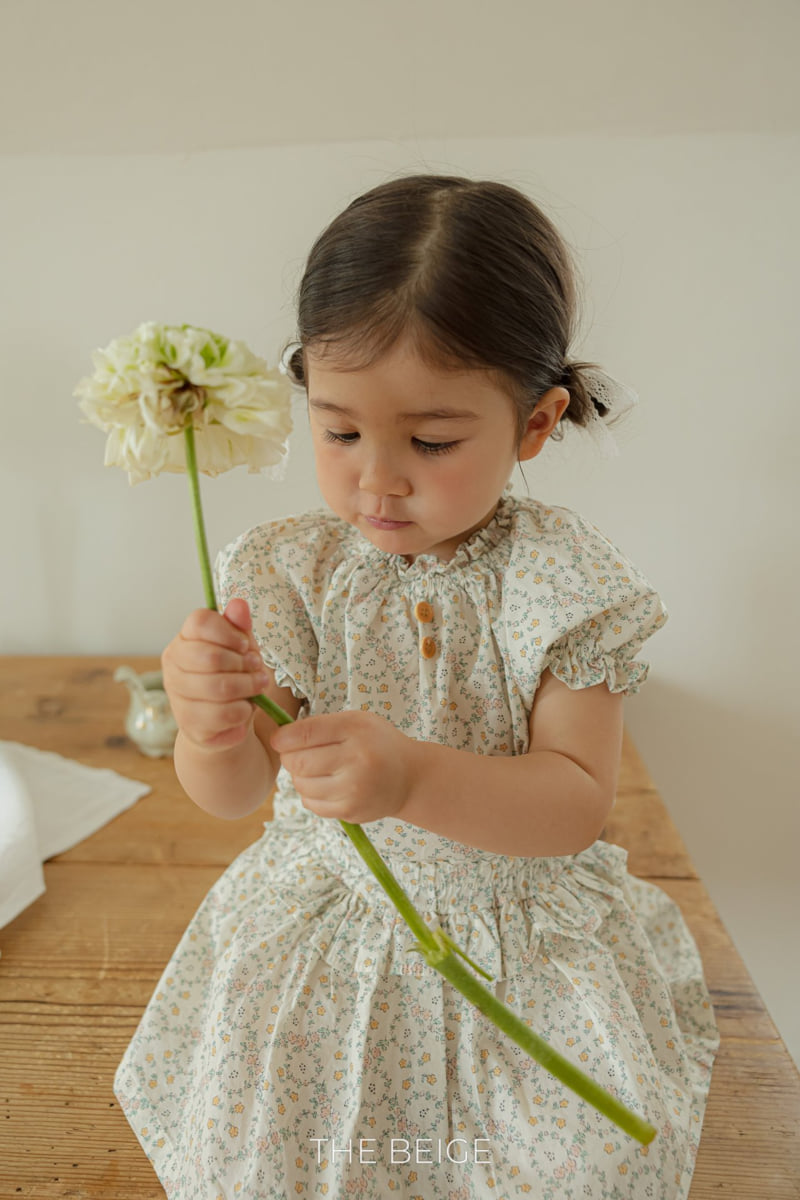 The Beige - Korean Baby Fashion - #babyfever - Frill Flower Skirt - 11