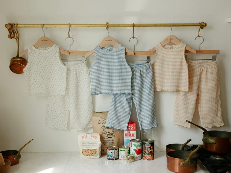 The Beige - Korean Baby Fashion - #babyfever - Pleated Set