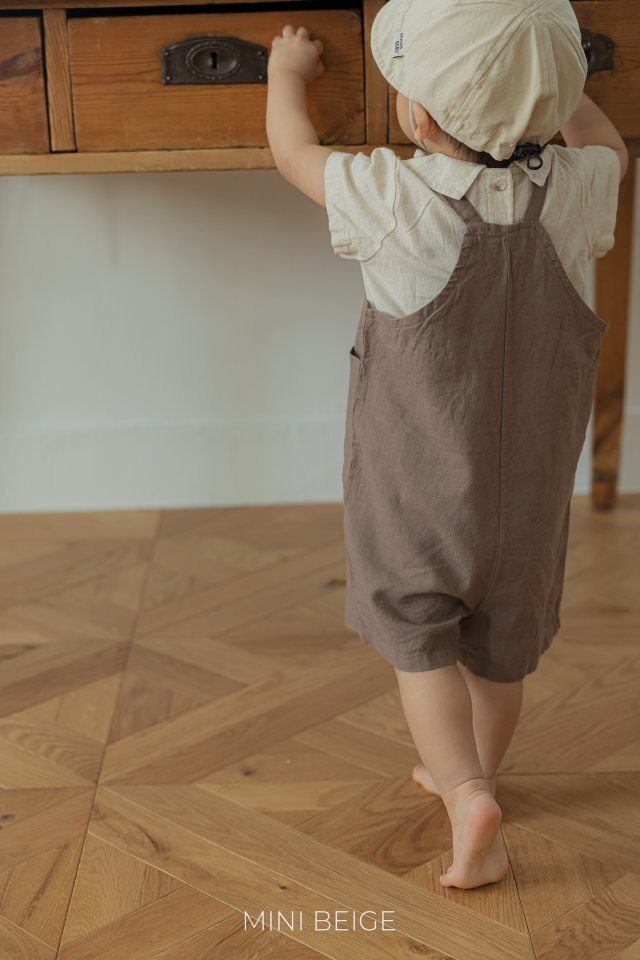 The Beige - Korean Baby Fashion - #babyfever - 25 Pocket Overalls Suit - 10