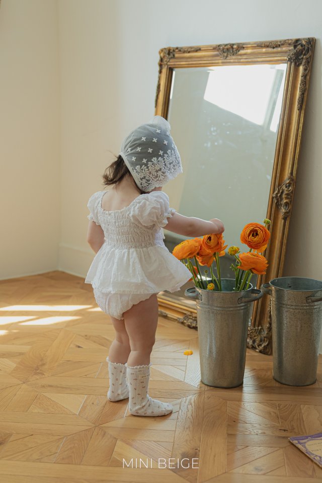 The Beige - Korean Baby Fashion - #babyfever - Shirred Skirt Suit - 8