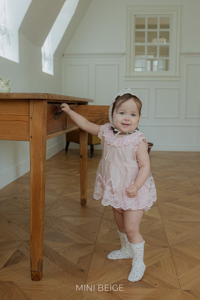 The Beige - Korean Baby Fashion - #babyfever - Lace Skirt Suit - 7