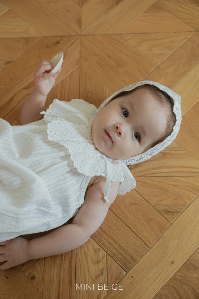 The Beige - Korean Baby Fashion - #babyfever - 25 Lace Sleeveless Suit - 6