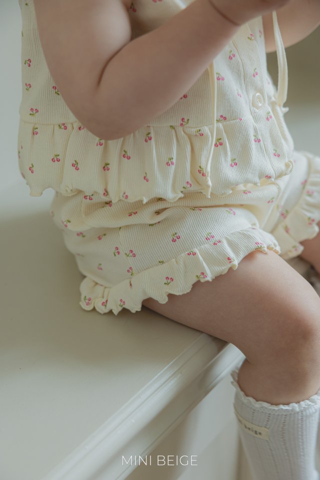 The Beige - Korean Baby Fashion - #babyfashion - Sleeveless Open Blouse Set - 4