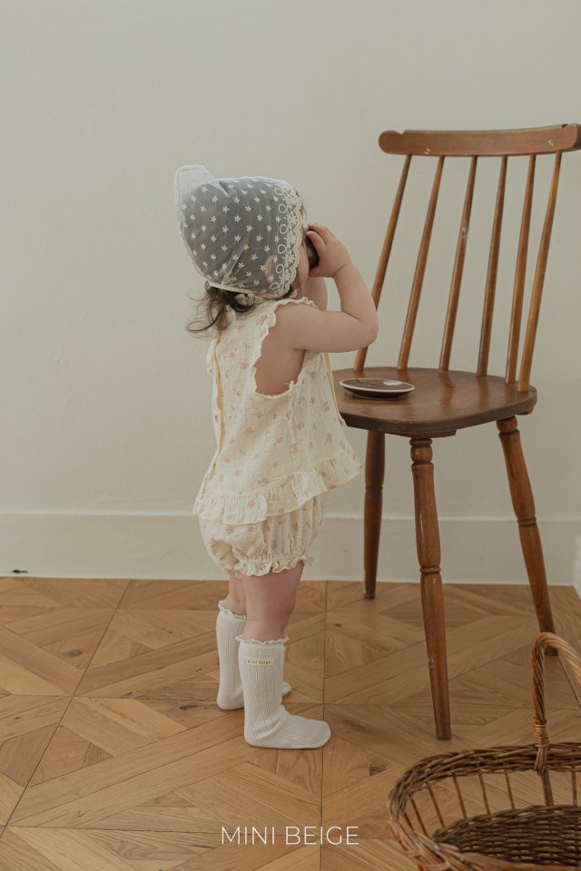 The Beige - Korean Baby Fashion - #babyfever - 25 Frill Open Blouse Set - 3