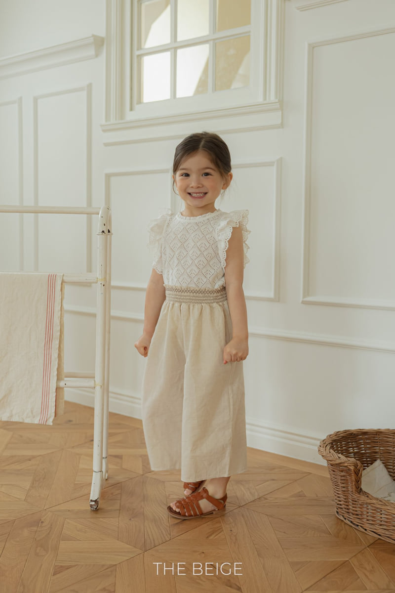 The Beige - Korean Baby Fashion - #babygirlfashion - Shirred Skirt Pants - 3