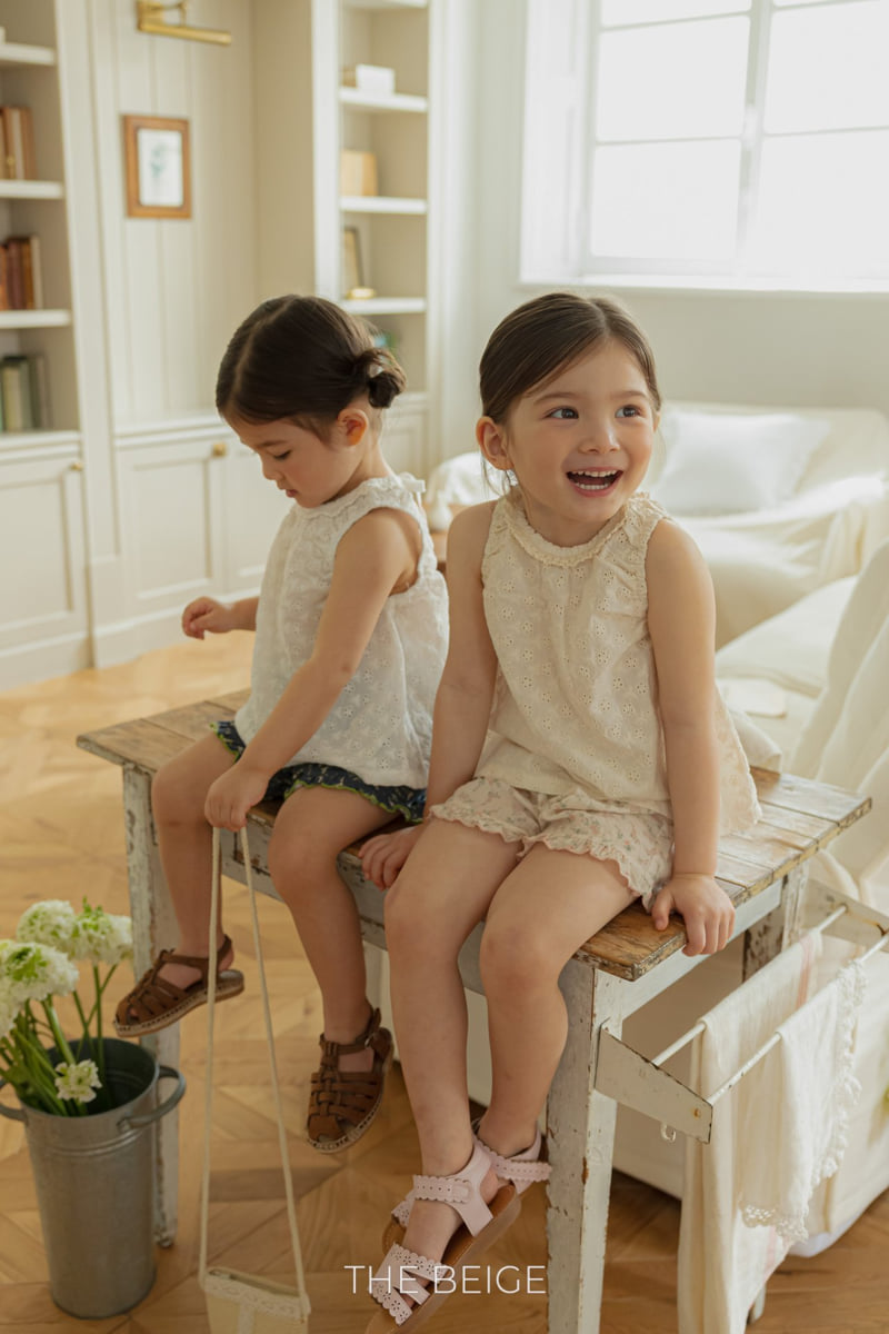 The Beige - Korean Baby Fashion - #babygirlfashion - Ribbon Sleeveless Blouse - 5