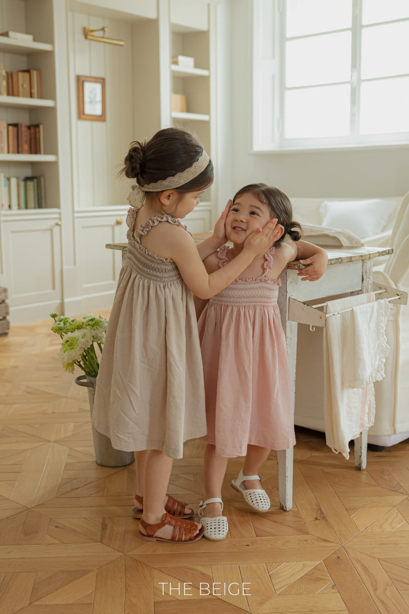 The Beige - Korean Baby Fashion - #babygirlfashion - Shirred Frill One-piece - 3