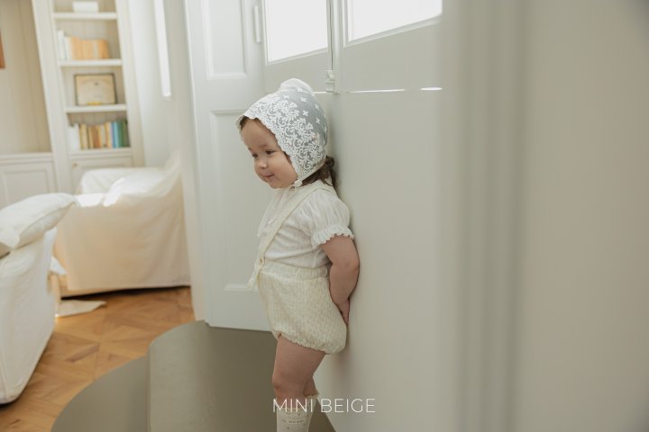 The Beige - Korean Baby Fashion - #babygirlfashion - Overalls Jacquard Bloomers - 8
