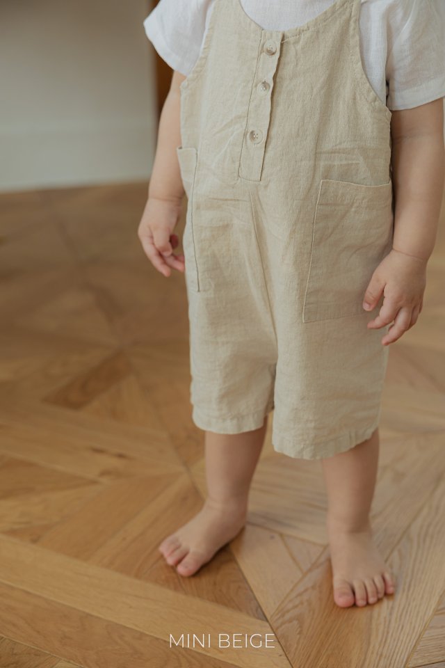 The Beige - Korean Baby Fashion - #babygirlfashion - 25 Pocket Overalls Suit - 11