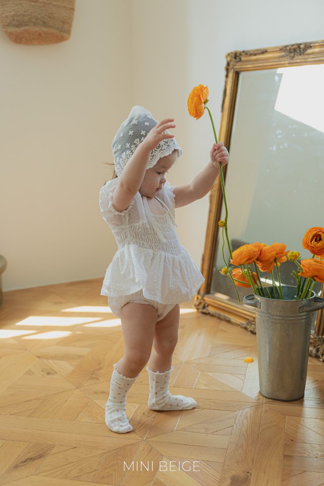 The Beige - Korean Baby Fashion - #babygirlfashion - Shirred Skirt Suit - 9