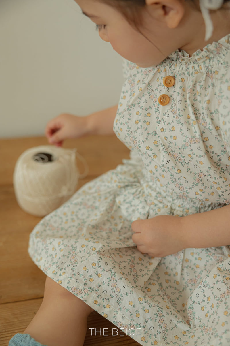 The Beige - Korean Baby Fashion - #babylifestyle - Frill Flower Blouse - 7