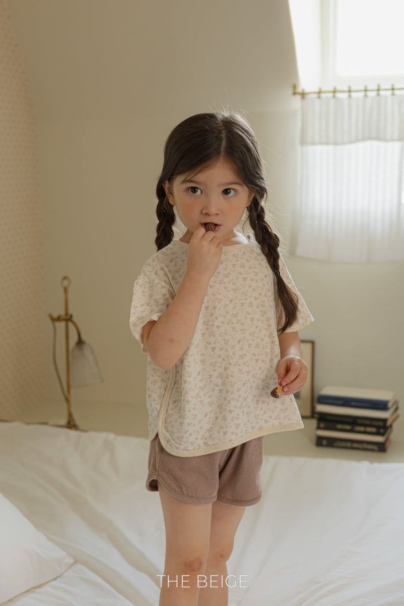 The Beige - Korean Baby Fashion - #babylifestyle - Flower Print Tee - 7