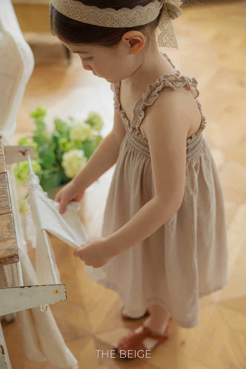 The Beige - Korean Baby Fashion - #babygirlfashion - Shirred Frill One-piece - 4