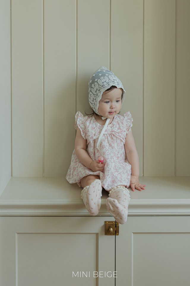 The Beige - Korean Baby Fashion - #babylifestyle - Flower Ribbon Blouse - 2