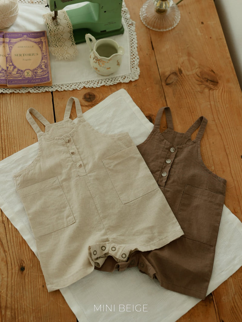 The Beige - Korean Baby Fashion - #babylifestyle - 25 Pocket Overalls Suit - 12