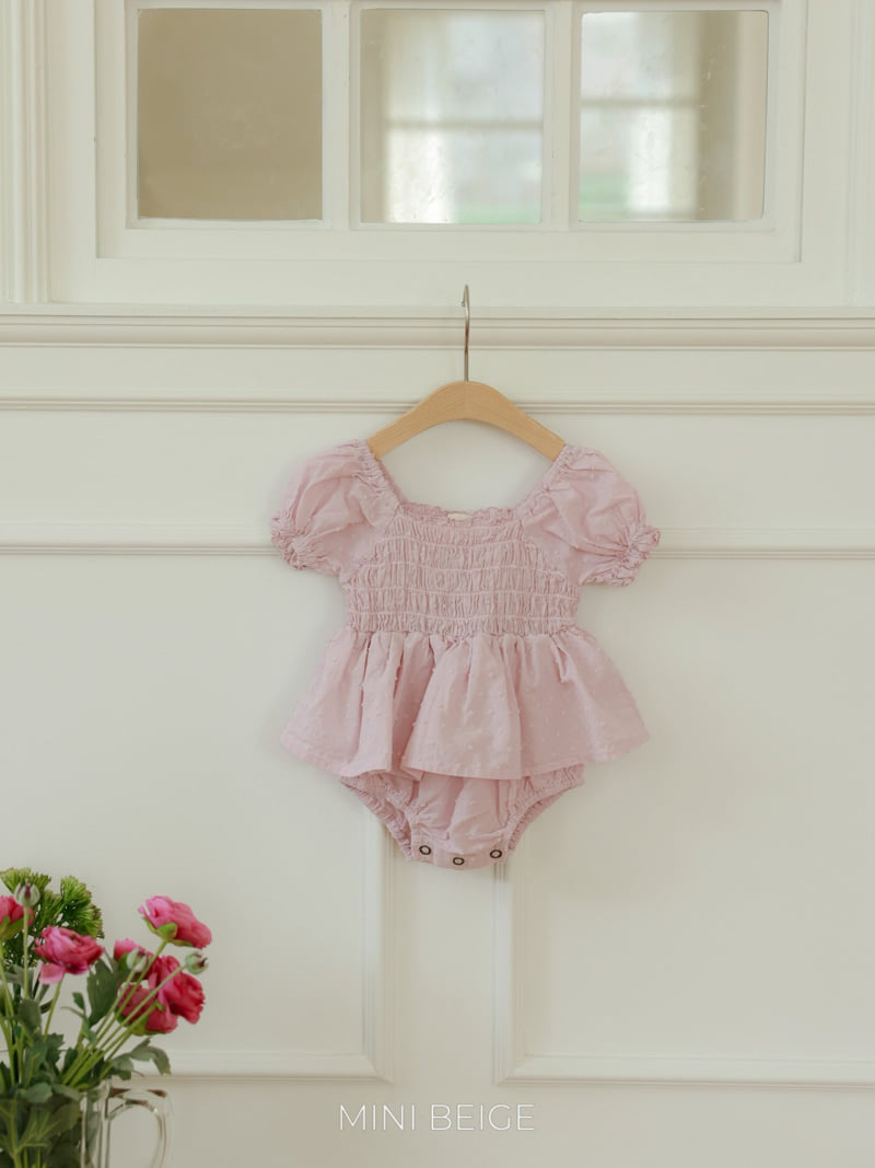 The Beige - Korean Baby Fashion - #babylifestyle - Shirred Skirt Suit - 10