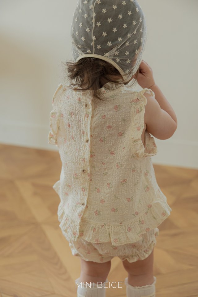 The Beige - Korean Baby Fashion - #babylifestyle - 25 Frill Open Blouse Set - 5
