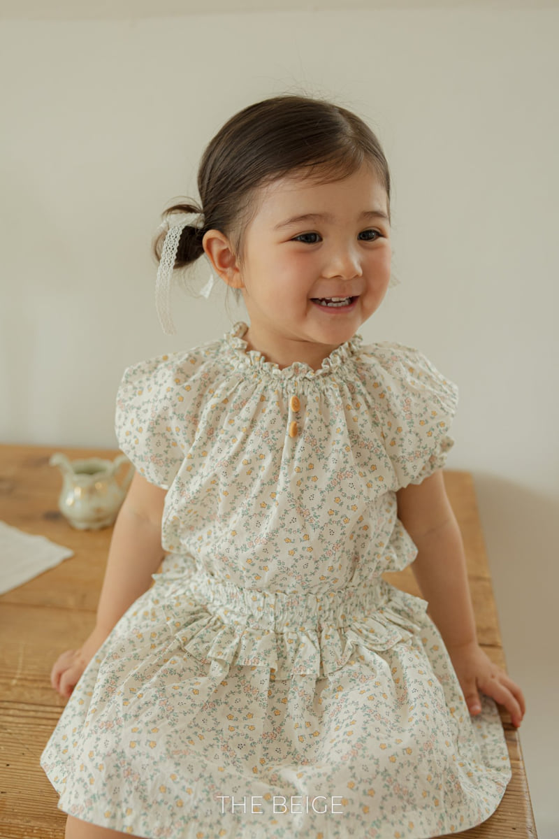 The Beige - Korean Baby Fashion - #babyoninstagram - Frill Flower Blouse - 8