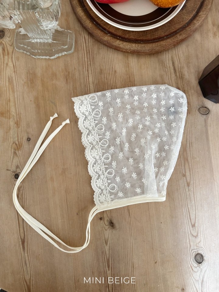 The Beige - Korean Baby Fashion - #babyoninstagram - Lace Bonnet