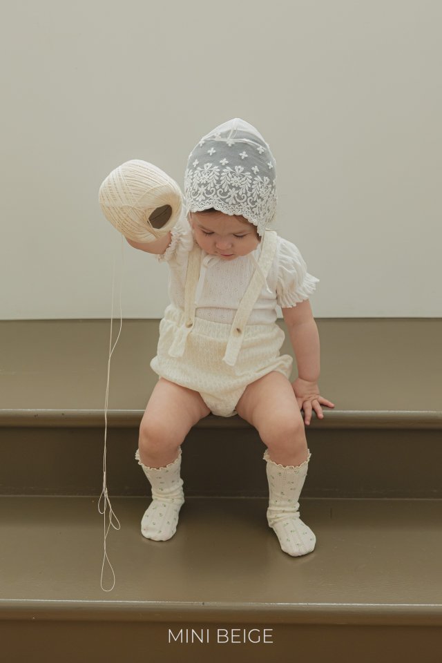 The Beige - Korean Baby Fashion - #babyoninstagram - Overalls Jacquard Bloomers - 10